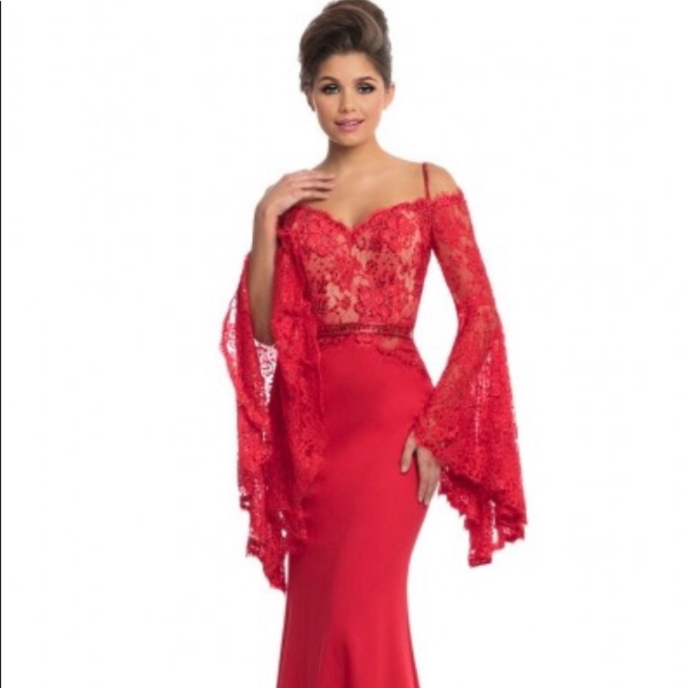 Johnathan Kayne Red Size 6 Gown